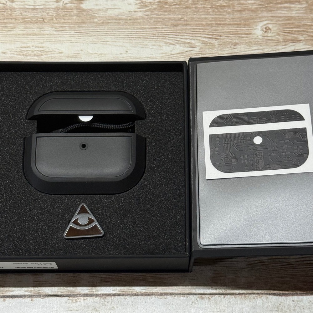 dbrand Grip Case for Apple AirPods Pro 2 Black Circuit Protective Skin